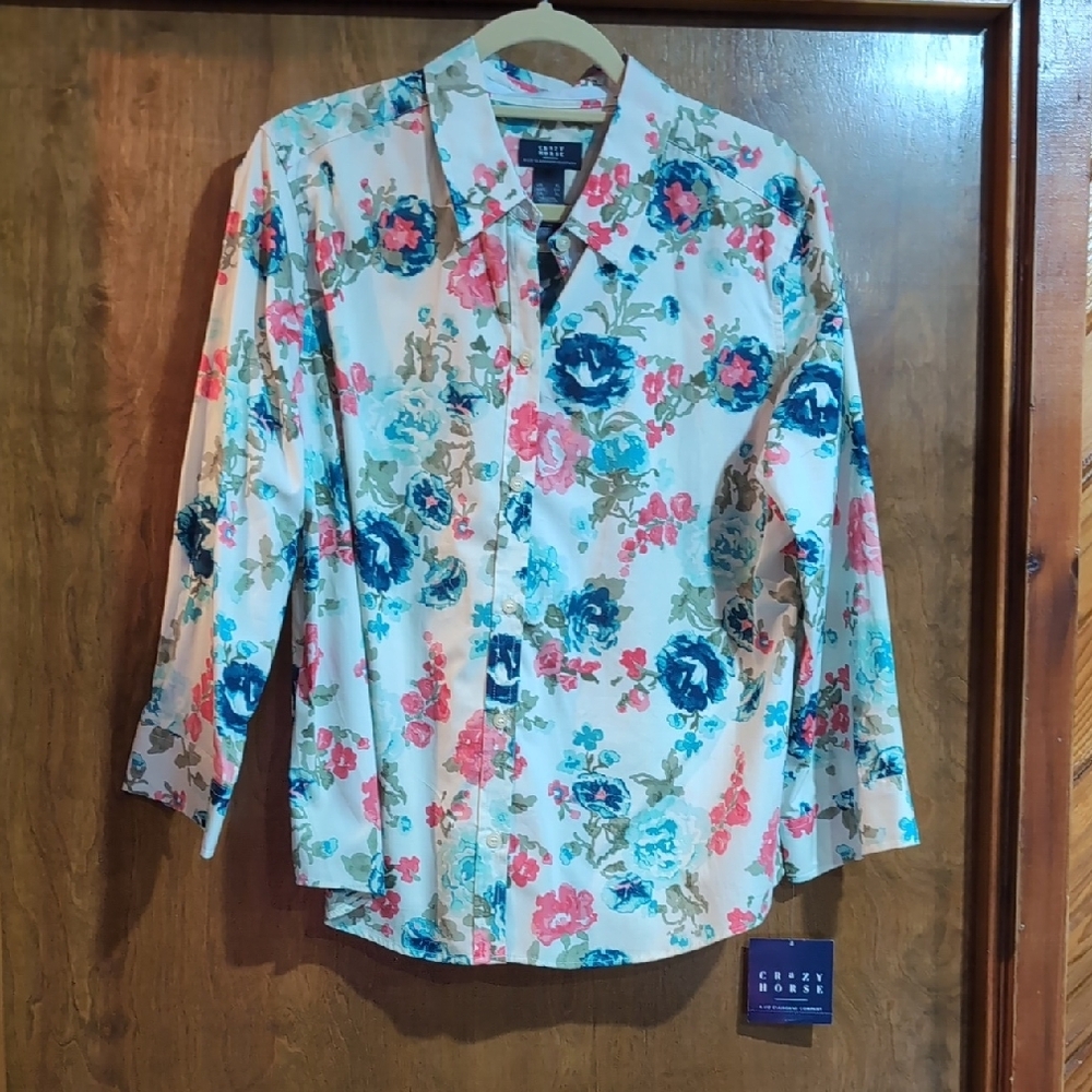 Liz Claiborne floral Button-Up Shirt